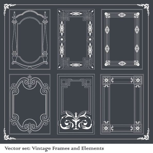free vector European classic lace vector